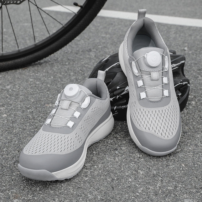 Professional Cycling Shoes Portable Rotating Button Anti-Skid Outdoor Sports Training Shoes Bicycle Shoes Mountain Lock Shoes