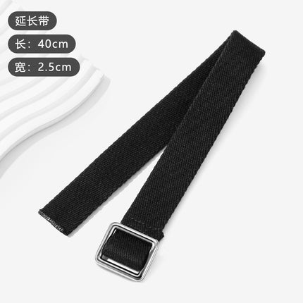 Black Thickened Extension Strap Crossbody Transformation Canvas Bag Strap Extension Chain Suitable for Lulu Moon Bag Accessories Sold Separately