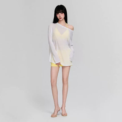 New Style of Beautiful Swimsuit for Women, Split Pure Desire, Beach Vacation, Hot Girl Blouse, Sun Protection, High-End Hot Spring Swimsuit