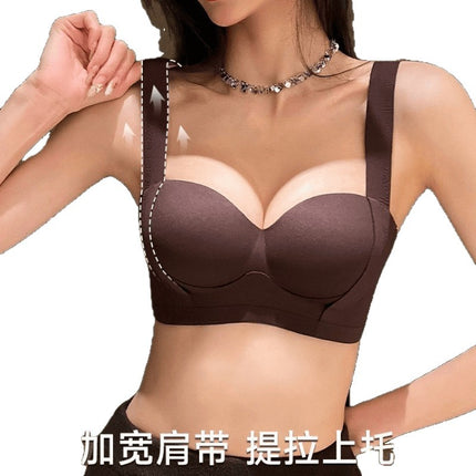 Summer Thin Seamless Underwear for Women with Small Breasts, Push-Up, Large Lift, Anti-Sagging, Push-Up, Auxiliary Breast Adjustment Bra
