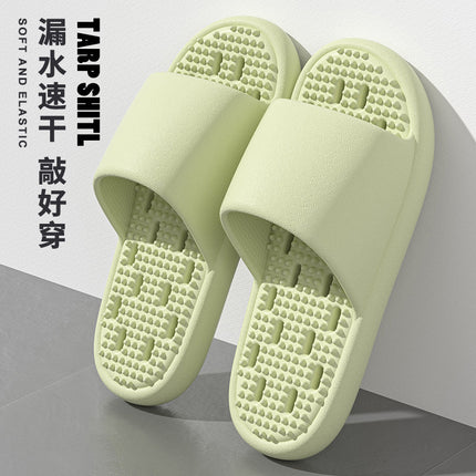 Mute Leakage Slippers Women's Bathroom Bath Non-Slip Home Indoor Toilet Hollow Hole Eva Slippers
