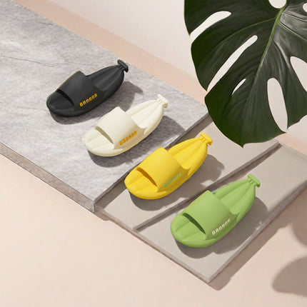 Foreign trade banana slippers EVA material thick-soled comfortable beach slippers men's manufacturers direct sale material guarantee