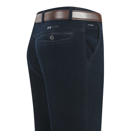 Autumn and Winter fleece-lined Thick Men's Corduroy Pants Middle-aged Men's Casual High Waist Loose Pants Middle-aged Pants