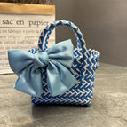 Blue and white bow style / Small length, width and height: 29*9*15
