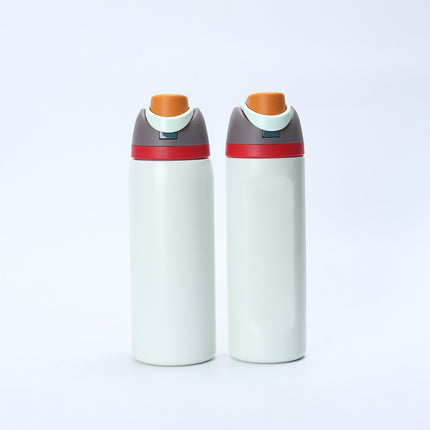 16/24OZ Thermos Cup One-touch Pop-open 304 Stainless Steel Double DrinkWater Bottle Hidden Handle Suitable for Outdoor,Daily Use