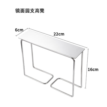 Clothing Store, Shoe Store, and Bag Display Props, High and Low Models, Stainless Steel Shoe and Bag Display Racks, Hot-Selling Cross-Border Items