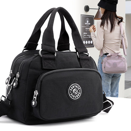 Lightweight waterproof nylon cloth bag casual messenger bag new versatile small square bag trendy women's shopping handbag