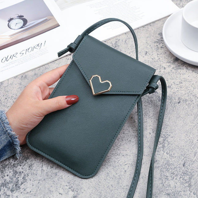 Factory wholesale touch screen mobile phone bag women's fashion mini version all-match student messenger bag women's bag cover mobile phone bag