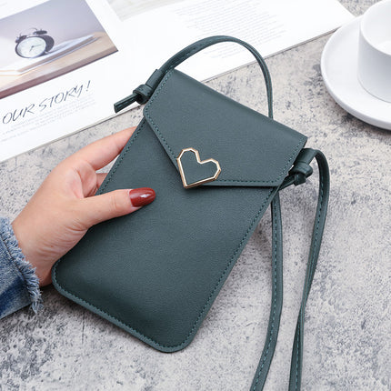 Factory wholesale touch screen mobile phone bag women's fashion mini version all-match student messenger bag women's bag cover mobile phone bag