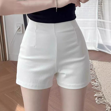 Sub Leggings White Shorts Women's Summer Super Shorts Slim-Fit Outer Wear Slim and Tall Hot Pants with Hot Waist Tight Thin