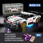 1:14 black and white porsche 911+ remote control lighting [container gift box]