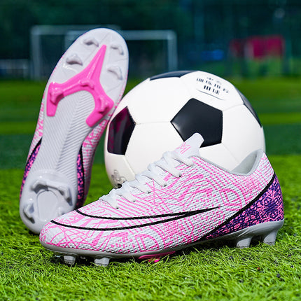 New Foreign Trade Youth Soccer Cleats Men's Soccer Shoes with Spikes Ronaldo Training Large Size 46 Sports Women's Shoes