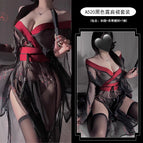 Black off-shoulder suit / Free size