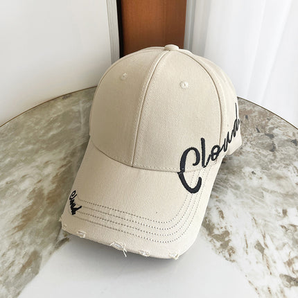 Designer Baseball Cap Versatile Romantic Casual Hat Face-Slimming Duckbill Cap Stylish Couple Unisex