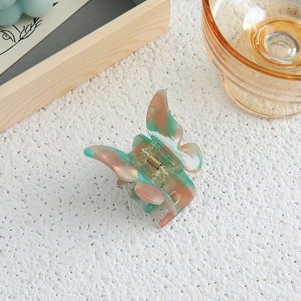 Super Fairy Romantic Butterfly Grab Clip French Temperament Acetic Acid Hair Grab Back of Head Clip Hairpin Hair Accessories Headwear Women's Spring and Summer