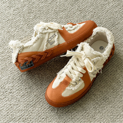 [Celebrity Style] Classic Niche Sneakers Retro Trend Thin Rubber Sole Trendy Versatile T-Head Training Shoes X508