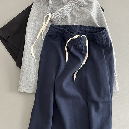 Clean and impenetrable elastic waist skirt spring and summer new solid color skirt drawstring all-match skirt casual women