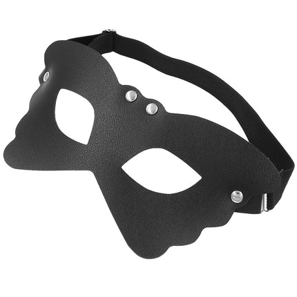 Fun European and American Punk Style Leather Butterfly Lace Mask Storeband Adjustable Eyeshield Prom Dress Mask