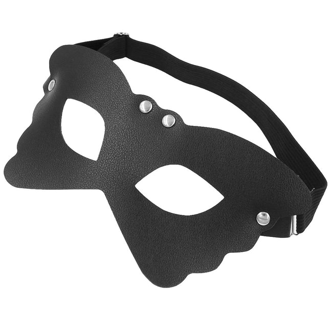 Fun European and American Punk Style Leather Butterfly Lace Mask Storeband Adjustable Eyeshield Prom Dress Mask