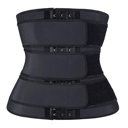 Cross-Border Sweat-Inducing Waist Trainer with Zipper and Snap Buttons, Women's Waist Cincher, Slimming Belt, Sports Waist Shaper