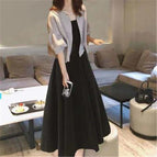 Grey Jacket Long Dress suit / M recommends about 50.00kg