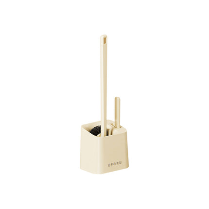 Long-Handled Toilet Brush Bathroom Multi-Functional No-Dead-Angle Cleaning Brush Household Punch-Free Wall-Mounted Toilet Brush with Base