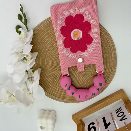 Cartoon Cute Mobile Phone Bag, Cute and Versatile Handbag, Mini Knitted Small Tote Bag, Shoulder Bag, Crossbody Handbag