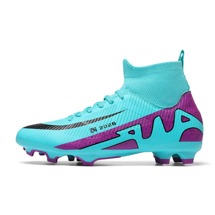 Cross-border Ronaldo Messi Assassin 15 Children's High-top Football Shoes Male Teenagers Adult Long Broken Nail Training sneaker