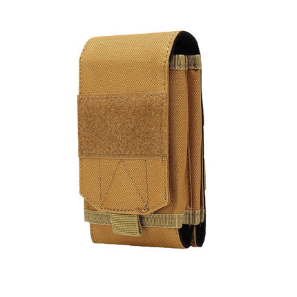 Outdoor Tactical Double-Layer Mobile Phone Bag 6.8inch Power Bank Storage Bag Notepad Hanging Bag Vest Edc Bag Waist Hanging Bag