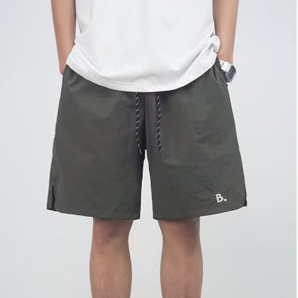 American Trendy Quick-Dry Breathable Men's Loose Straight Cargo Casual Shorts Summer Stylish Cool Thin Five-Point Shorts