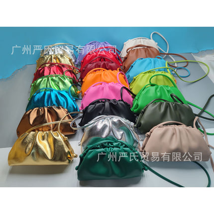 2022 New Cloud Bag Cross-border Women's Bag Pleated Dumpling Bag Autumn and Winter Fashion Shoulder Crossbody Bag Handbag Women's Bag