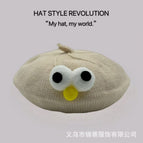 Big eyes beret-beige / 3-48 months