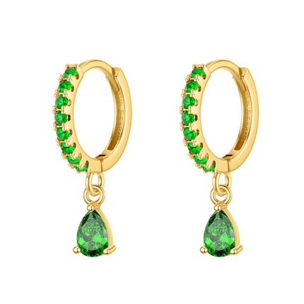 Amazon, Aliexpress, Temu, Shein, European and American Cross-Border Popular Luxury Zircon Earrings Wholesale
