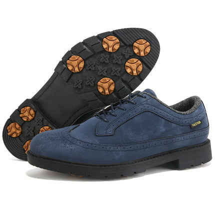 K55 Cross-Border Direct Supply Matte Leather Shoes Golf Shoes Sports Shoes Fixed Nails