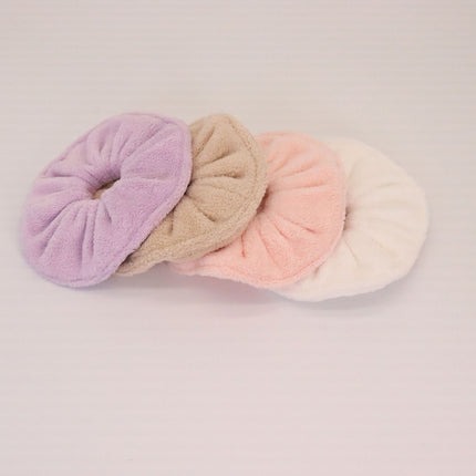 New cross-border microfiber towel ring super soft double plush large intestine hair ring coral fleece absorbent headband hair accessories