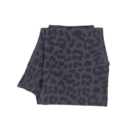 Yoga hot cross-border women's high waist belly contracting tight leopard print hip lifting fitness running sports cropped pants