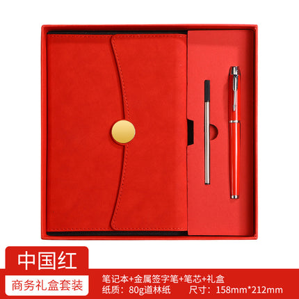 Gift Notebook Set, Corporate Notepad, Office Business Gift Box, Simple Logo, Creative Planner, Light Luxury