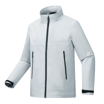 Thin stand collar green charge clothing spring and autumn high-end fashion outdoor leisure coat mountaineering clothing printing logo