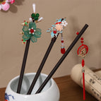 Three-piece set [landscape ink flower moon night bright moon]]
