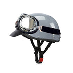free size 55-62 head circumference / 3C gray brim transparent goggles
