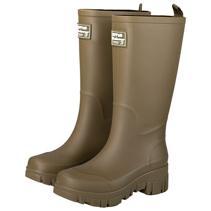 Cross-border Fashion Rain Boots Women's Thick-soled Wear-resistant Non-slip Water Shoes Korean-style Mid-high Camping Rain Boots Waterproof Car Wash Shoes