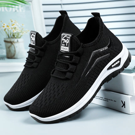 Women's Sneakers Spring New Cross-Border Shoes Women's Shoes Wholesale Fly-Knit Breathable Casual Shoes Versatile Mesh Shoes