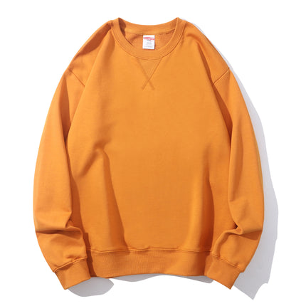 380g Heavyweight Pure Cotton Classy Cotton Tight and Warm Terry Round Neck Sweatshirt Trendyy and Versatile with Customizable Logo