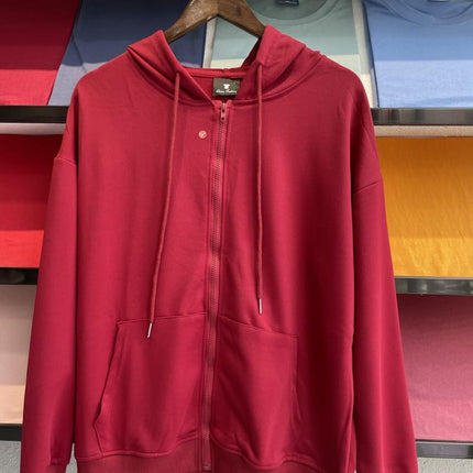 Twill Zipper Hooded Sweater Spring and Autumn Class Clothes Custom Printed Logo Hooded Sweater Custom Printed Hoodie