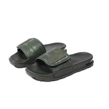 Slippers Men's Lightweight Non-slip Air Cushion High-grade Slippers Cross-border plus size Velcro Home slippers