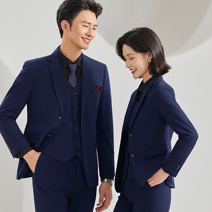 Autumn and Winter New Elastic Suit Suits for Men and Women, Business Formal Wear, Professional Wear, Work Clothes, Work Clothes Wholesale