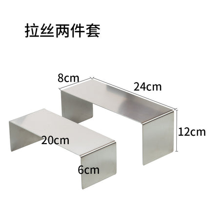 Clothing Store, Shoe Store, and Bag Display Props, High and Low Models, Stainless Steel Shoe and Bag Display Racks, Hot-Selling Cross-Border Items