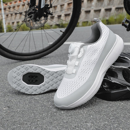 Professional Cycling Shoes Portable Rotating Button Anti-Skid Outdoor Sports Training Shoes Bicycle Shoes Mountain Lock Shoes