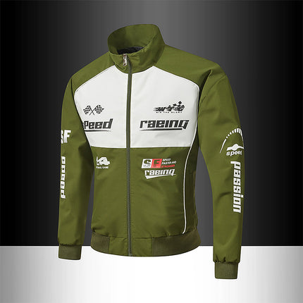 2025 New Men's Motorcycle Clothing European Size Motorcycle Clothing Cross-Border Exclusive Motorcycle Clothing Racing Clothing Men's Leather Jacket