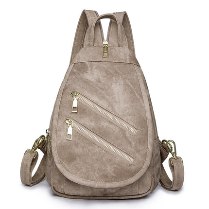 Women's Backpack PU Soft Leather Multi-purpose Backpack Crossbody Bag Large Capacity Shoulder Bag Daily Travel Backpack